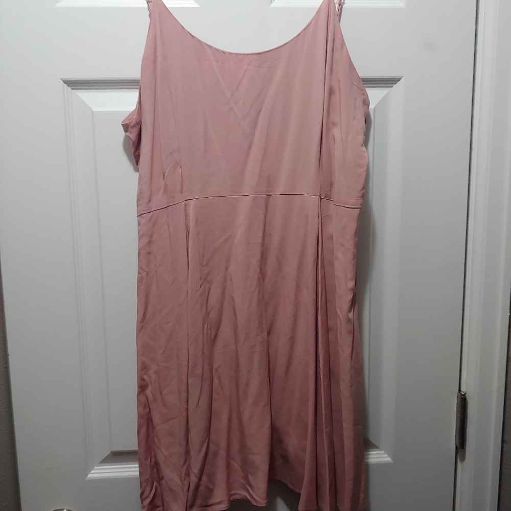 Pink skater dress